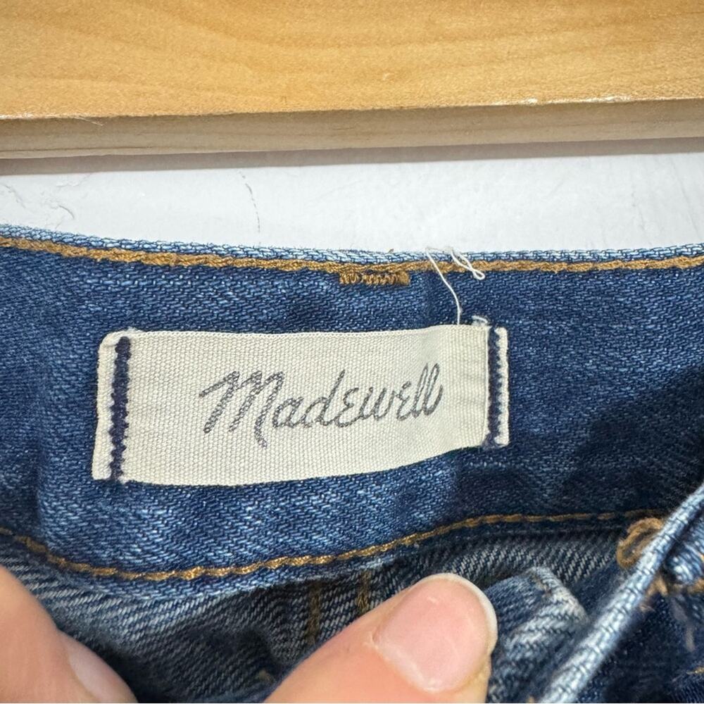 Madewell Blue The Perfect Vintage Jeans Womens 26 Raw Hem High Rise Denim Casual - Picture 9 of 13